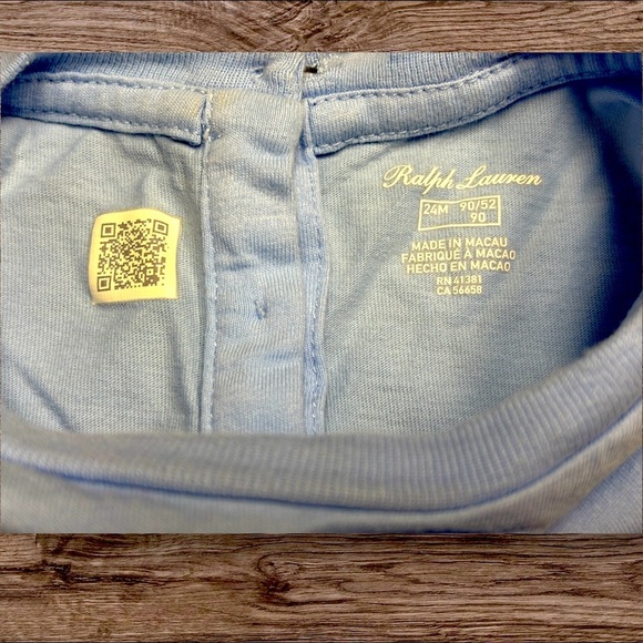 Ralph Lauren 24mo Blue Polo Bear Short Sleeve Tee, exlt cndtn. Ofrswlcome! - Picture 3 of 8